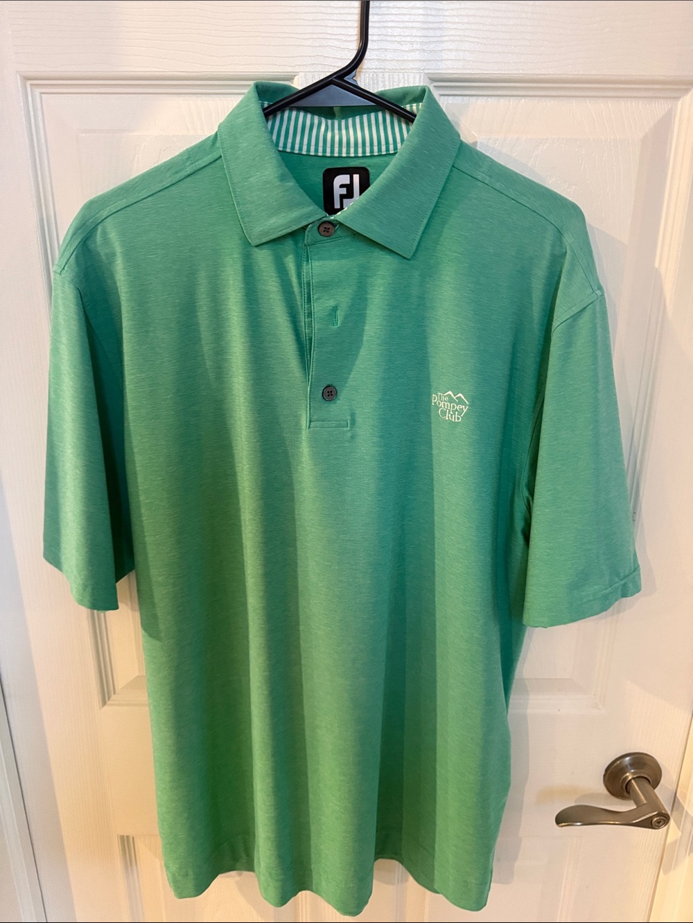 FootJoy Green Short-Sleeve Golf Polo